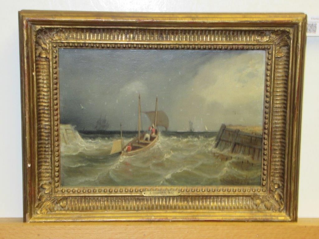 ATTRIBUTED TO GEORGE CHAMBERS, SENIOR (BRITISH, 1803-1840)The Harbour Entrance - Image 2 of 4