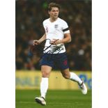 James Tarkowski Signed England 8x10 Photo. Good Condition. All signed pieces come with a Certificate