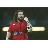 Adam Jones Signed Wales Rugby 8x12 Photo. Good Condition. All signed pieces come with a