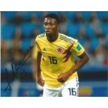 Jefferson Lerma Signed Columbia 8x10 Photo. Good Condition. All signed pieces come with a