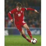 David Brooks Signed Wales 8x10 Photo. Good Condition. All signed pieces come with a Certificate of