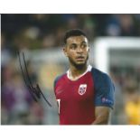 Josh King Signed England 8x10 Photo. Good Condition. All signed pieces come with a Certificate of