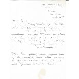 Len Sumpter 617 Sqn WW2 Dambuster raid hand written letter. From the Jim Shortland 617 Sqn Historian