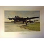 Dambusters World War Two print 20x27 titled GREEN ON GO by the artist Robert Taylor signed in pencil