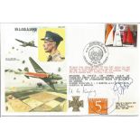 Flt Lt D S A Lord, VC, DFC official double signed RAF First Day Cover RAFM HA11. Signed by Henry A