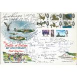 Twenty Three Battle of Britain pilots signed large 1965 Battle of Britain FDC with White Cliffs