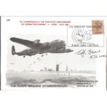 Jeff Brown 576 sqn WW2 Air Gunner & Operation Manna signed Lancaster Association 40th ann