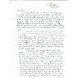 Mac Hamilton 617 Sqn WW2 Tirpitz raid pilot hand written letter. From the Jim Shortland 617 Sqn