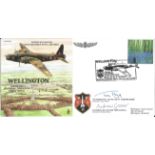 Wellington Planes & Places official double signed cover RAF P&P26. Signed by The Worshipful The