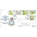 Orchids 1993 official RAF FDC10 cover. The Squadrons of the Royal Air Force signed by Wing Commander