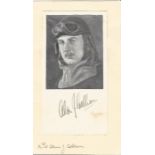 Alan Cobham autograph mounted with b/w magazine photo. Good condition Est.