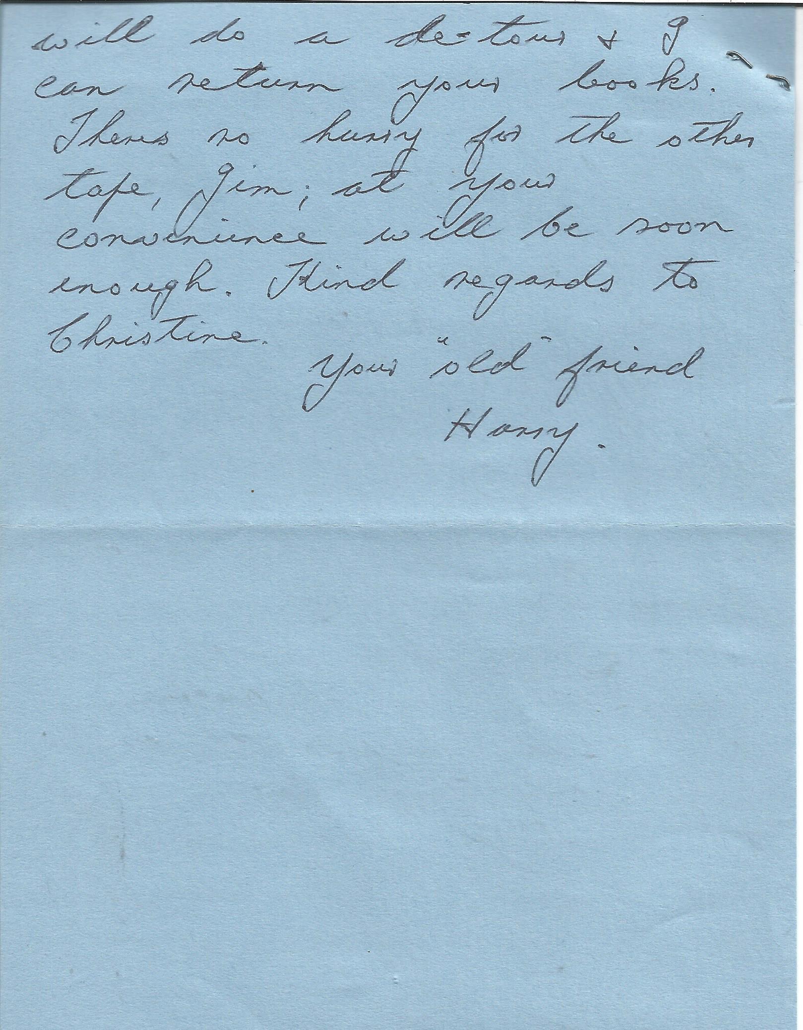 Harry Johnson 617 Sqn WW2 Tirpitz raid hand written letter. From the Jim Shortland 617 Sqn Historian - Image 2 of 2