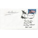 Capt Eric Winkle Brown and Eric Franklin DFC Armstrong Whitworth Chief Test Pilot signed US 2001