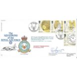 Marine Timekeepers 1993 official RAF FDC9 cover. The Squadrons of the Royal Air Force signed by Wing