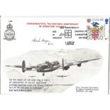 Frank Hogan 622 sqn WW2 signed Lancaster Association 40th ann Operation Taxable cover. Good