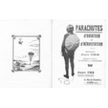 Vintage 1920s French booklet regarding the Jean Ors Parachute. Good condition Est.