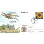 Amiens Planes & Places official double signed cover RAF P&P25. Signed by The Worshipful The Mayor of