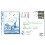 World War Two flown cover (RAFAC 17) 40th Anniversary Operation Manna 29th April 5th May 1985 signed