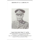 Brooklet VC Card No 30 Captain Charles Hazlitt Upham VC signed on the reverse by John Gregson G.