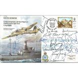 Fifteen Cricket Legends signed 1985 Bristol Blenheim bomber cover B23. Jersey Stamp and special
