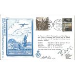 World War Two flown cover (RAFAC 17) 40th Anniversary Operation Manna 29th April-5th May 1985 signed
