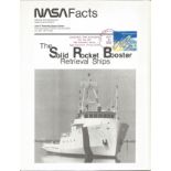 STS5 landing postmarked NASA information sheet Solid Rocket Booster Recovery ships. Good condition