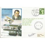 RAF Flown Cover dedicated to Sir Thomas Sopwith. British Forces postmark 60th Anniversary of the