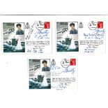 WW2 U-boat commanders collection. Three Sqn Ldr Bulloch cover each signed by notable WW2 U-boat