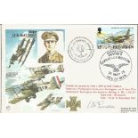 Aviation FDC Cover dedicated to J. T. McCudden VC, DSO, MC, MM (World War One Fighter pilot).
