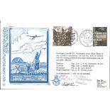 World War Two flown cover (RAFAC 17) 40th Anniversary Operation Manna 29th April-5th May 1985 signed