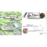 Pembroke Planes & Places official double signed cover RAF P&P28. Signed by Chairman of the