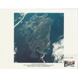 Skylab colour Japan Volcano 10 x 8 Space photo with US stamp and 14/5/74 Houston CDS postmark.