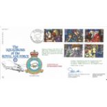 Christmas 1992 official RAF FDC7 cover. The Squadrons of the Royal Air Force signed by Squadron