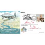 Sunderland Planes & Places official double signed cover RAF P&P3. Signed by The Right Worshipful,