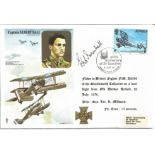 Captain Albert Ball, VC, DSO, MC, RFC official signed RAF First Day Cover RAFM HA2. Signed by Eric L