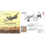 Manchester Planes & Places official double signed cover RAF P&P9. Signed by The Right Worshipful,