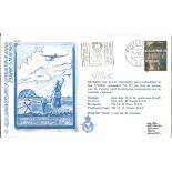 World War Two Flown cover (RAFAC17) 40TH Anniversary Operation Manna 29th April -5th May 1985 signed