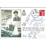 WW2 Boat signed Squadron Leader T. M Bulloch DSO, DFC flown cover signed by Admiral Karl Donitz,