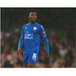 Kelechi Iheanacho signed Leicester City 8x10 Photo. Good Condition. All signed pieces come with a