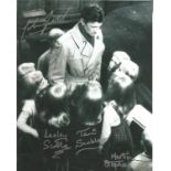 Village Of The Damned multi signed 10x8 photo. This beautiful hand-signed photo depicts a scene from