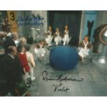 Willy Wonka & The Chocolate Factory dual signed 10x8 photo. This beautiful hand-signed photo depicts