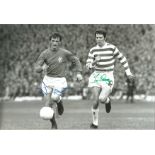Autographed 12 X 8 Photo, Celtic V Rangers, A Superb Image Depicting Willie Mathieson Of Rangers And