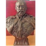 A Bronze Bust Of Edward VII Cast By Elkington & Co After Sydney March, 1901. Inscribed on the