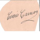 Enrico Caruso irregular cut signature piece. 25 February 1873 - 2 August 1921 was an Italian