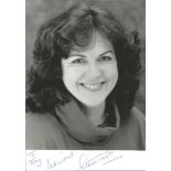 Gwen Taylor signed 7x5 b/w photo. British actress. Dedicated. Good Condition. All signed pieces come