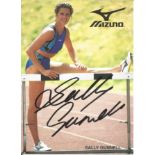 Sally Gunnell Signed Athletics Promo Photo. Good Condition. All signed pieces come with a