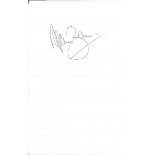 Alan Ball 1966 World Cup footballer signed lined white page. Good Condition. All signed pieces