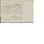 Vice Admiral Henry L. d'E Skipworth signed on 7 x 6 inch sized pages. These were to certify, when