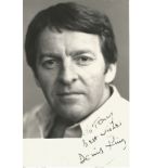 Denis King signed 6x4 b/w photo. British composer. Dedicated. Good Condition. All signed pieces come