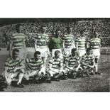 Autographed 12 X 8 Photo, Celtic 1967, A Superb Image Depicting Celtic Players Posing For A Team